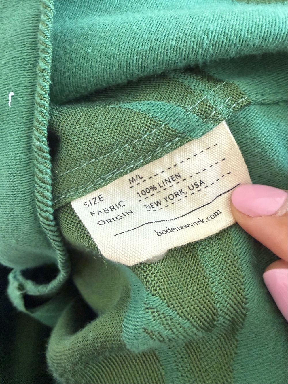 Bode Green Short-Sleeve Camp-Collar Button-Up Shirt - Picture 4 of 4